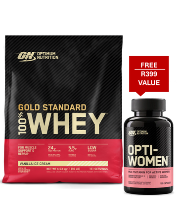 Gold Standard 100% Whey 4.5 kg + Free Opti-Women 120